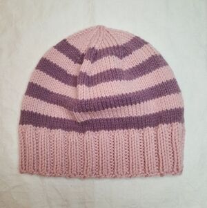 Pink & purple stripe Cheshire Cat toque